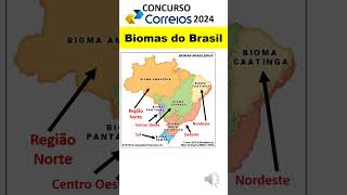 4  Questão sobre Biomas do Brasil  Aspectos físicos do Brasil e meio ambiente no Brasil  Correios [upl. by Namhar]