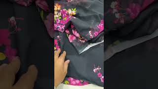 Stunning Smooth Georgette Floral Saree – ₹100mtr [upl. by Moorish]