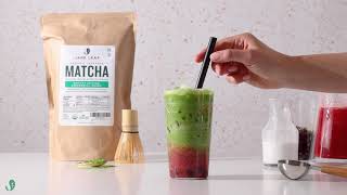 Deliciously Refreshing Homemade Strawberry Matcha Latte Recipe [upl. by Debby378]