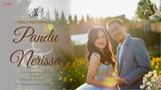 Pandu amp Nerissa Holy Matrimony [upl. by Nitnerb]