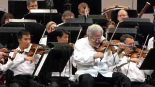 Itzhak Perlman Tchaikovsky Violin Concerto in D Hollywood Bowl 91312 Bramwell Tovey conductorMTS [upl. by Oisangi42]