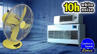 Relaxing Air Conditioner and Oscillating Fan to refresh and relax  White Noise to Sleep NO ADS [upl. by Mischa]