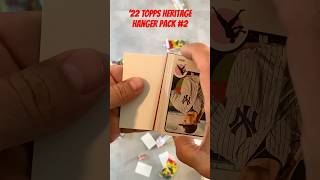 ‘22 TOPPS Heritage  Hanger Pack 2 topps toppsbaseball baseballcards toppsheritage mlb [upl. by Holmun]