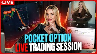 🔴 POCKET OPTION LIVE TRADING SESSION  Pocket Option  Binary Options  Trading Strategy  Live [upl. by Kerat367]