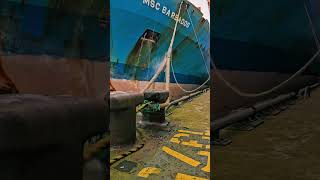 Never stand near mooring lines 😱 [upl. by Haye]