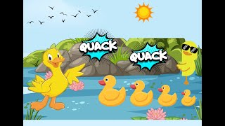 Quack Quack Duck Fun Kids Song for Learning Animal Sounds [upl. by Gnirol]