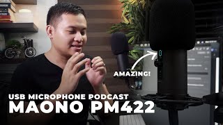 USB Microphone Podcast MAONO PM422 Review  Unboxing [upl. by Ailesor]