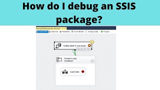 69 How do I debug an SSIS package [upl. by Petronia]