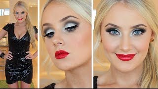 NEW YEARS EVE Makeup  Hair Tutorial [upl. by Anasxor]