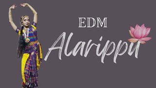 EDM Alarippu dance cover  Indian raga  Sapta taala nritya  Bharatnatyam [upl. by Melva547]