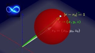 30 Ecuación vectorial de una esfera GRAFICAMENTE  Cálculo vectorial [upl. by Elwee681]