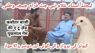 IK SHOK KABOTAR BAAZI DA INTERVIEW USTAD GULAM NABI JUTT CHICHAWATNI A TO Z GAME kabootar [upl. by Asiel457]