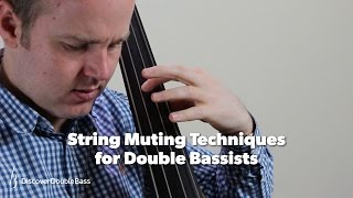 String Muting Technique for Double Bassists  Lesson with Geoff Chalmers [upl. by Casimir544]