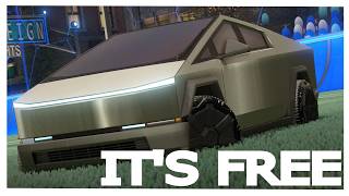 HOW TO get the TESLA CYBERTRUCK in Rocket League AND ITS FREE [upl. by Edan]