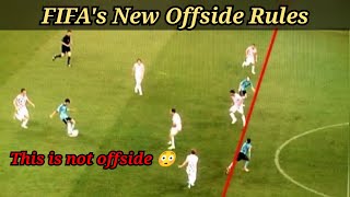 FIFAs New Offside Rule  Approved [upl. by Suhpoelc]