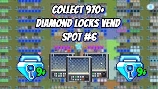 Collected 970 Diamond Lock Vend Spot 6  Growtopia growtopia growtopiaindonesia [upl. by Fayola332]