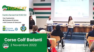 Corso Colf Badanti 2 Novembre 2022 [upl. by Paucker]