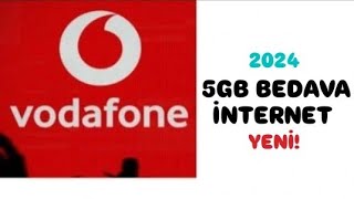 VODAFONE 5GB BEDAVA İNTERNET 2024  YENİ KAMPANYA vodafone bedava internet 2024 [upl. by Eicaj]