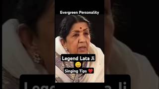 Lata Mangeshkar Ji Singing Tips ❤️ latamangeshkar latamangeshkarsongs shorts bollywood [upl. by Ymmij]