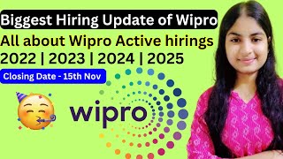 WIPRO Off Campus Hiring Wipro Hiring for Freshers  Biggest Hiring  Apply Now  2023  2024  2025 [upl. by Christi675]