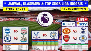 Jadwal Liga Inggris 2022 Pekan Ke 29  MANCHESTER UNITED VS TOTTENHAM  BRIGHTON VS LIVERPOOL [upl. by Honorine]