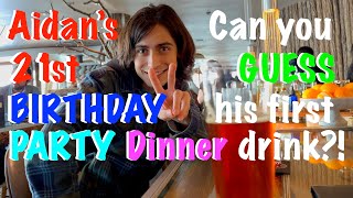 Aidan Gallaghers 21st BIRTHDAY PARTY DINNER YouTube edit Aidan Gallagher [upl. by Reehsab]