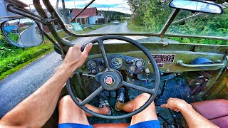 1968 GAZ 69 21 MT  POV TEST DRIVE [upl. by Enomor]