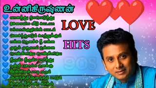 Unnikrishnan Love Hits Songs [upl. by Dorcus]