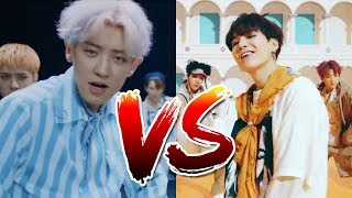 EXO vs BTS EXOL vs ARMY [upl. by Yasmine588]