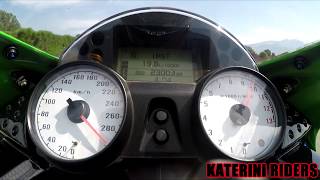 KAWASAKI ZZR1400 ZX14R TOPSPEED ACCELERATION ZX14R ZX 14R [upl. by Kally]