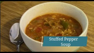 Stuffed Pepper Soup in a Slow Cooker [upl. by Anailuig]