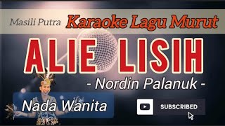 ALIE LISIH  NORDIN PALANUK KARAOKE FEMALE KEY [upl. by Aydne]