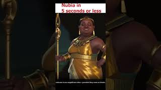 How to play NUBIA in 5 seconds or less in civ 6 shorts [upl. by Els942]