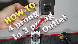 HowTo 220v240v 4 Prong to a 3 Prong Outlet for a Welder amp Test Voltages wMultimeter 4K HD [upl. by Zohar688]