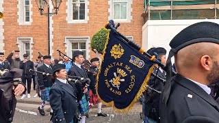 Governor of Gibraltar’s Final Ceremonial Guard Mount 2024 [upl. by Ydnih659]