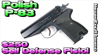 Polish P83 Wanad  250 Self Defense Pistol [upl. by Eanar]