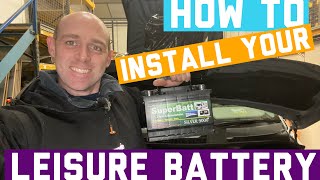 HOW TO Install a leisure battery on your Campervan This one is a VW T6 [upl. by Sallad85]