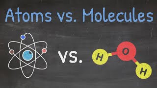 Chemistry Basics Understanding The Difference Between Atoms amp Molecules  Tadashi Science [upl. by Drofxer]