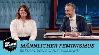 Sophie Passmann erklärt männlichen Feminismus  NEO MAGAZIN ROYALE mit Jan Böhmermann  ZDFneo [upl. by Celinka]