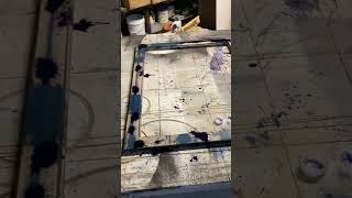 Making Poster Frames  Blue Wood Dye [upl. by Bobbe]