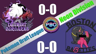 Pokémon Draft League  Detroit Zoroarks VS Boston BABETTES  S7 W1 Neon Div [upl. by Nakada]