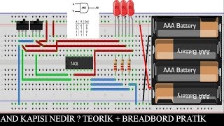 And kapısı devresi ve lojik kapılar Nedir ve Nasıl yapılır  Sayısal elektronik teorik  pratik [upl. by Ileray]