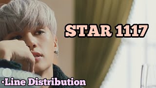 ATEEZ  STAR 1117 Line Distribution [upl. by Sherburne]