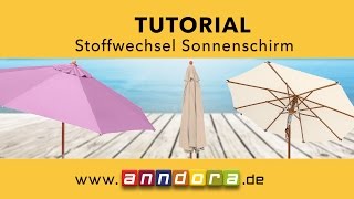 Tutorial Sonnenschirm richtig auspacken und Stoffwechsel anndorade [upl. by Helbonnah]