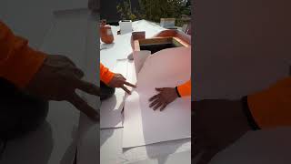 How to Close a Skylight With TPO or PVC Membrane roof skylight roofing roofer comedy funny [upl. by Laehcar]