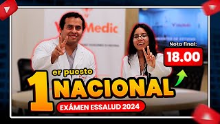 🏆 1er Puesto RANKING NACIONAL Examen INTERNADO Médico ESSALUD 2024 [upl. by Animrelliug]