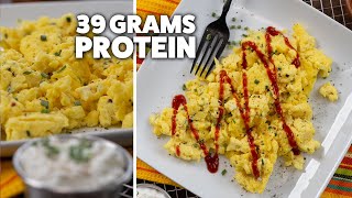 Healthy Scrambled Eggs with Cottage Cheese  Cheap amp Easy [upl. by Ahsla]