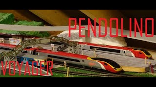 Pendolino and Voyager Running Video  Class 390 amp 220  OO Gauge [upl. by Daryl]