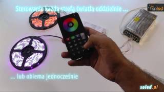 Oświetlenie LED RGB  Sterownik RGB z pilotem  Podświetlenie sufitu LED  wwwsoledpl [upl. by Coughlin]