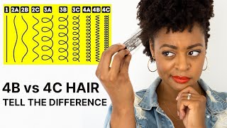 The Difference 4b and 4c hair with Pictures and Video SUPER EASY [upl. by Hendricks]